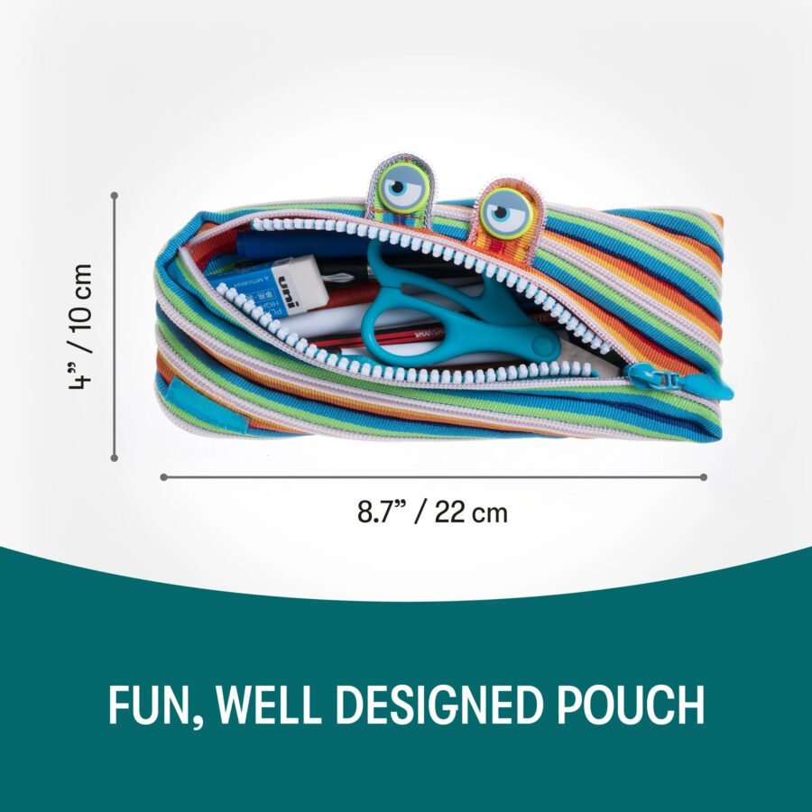 Monster Pencil Case for Kids, Cute Pencil Pouch for Boys, Colorful